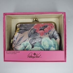 PATRICIA NASH Leather Borse Large Framed Coin Purse New In Gift Box + FREE GIFT